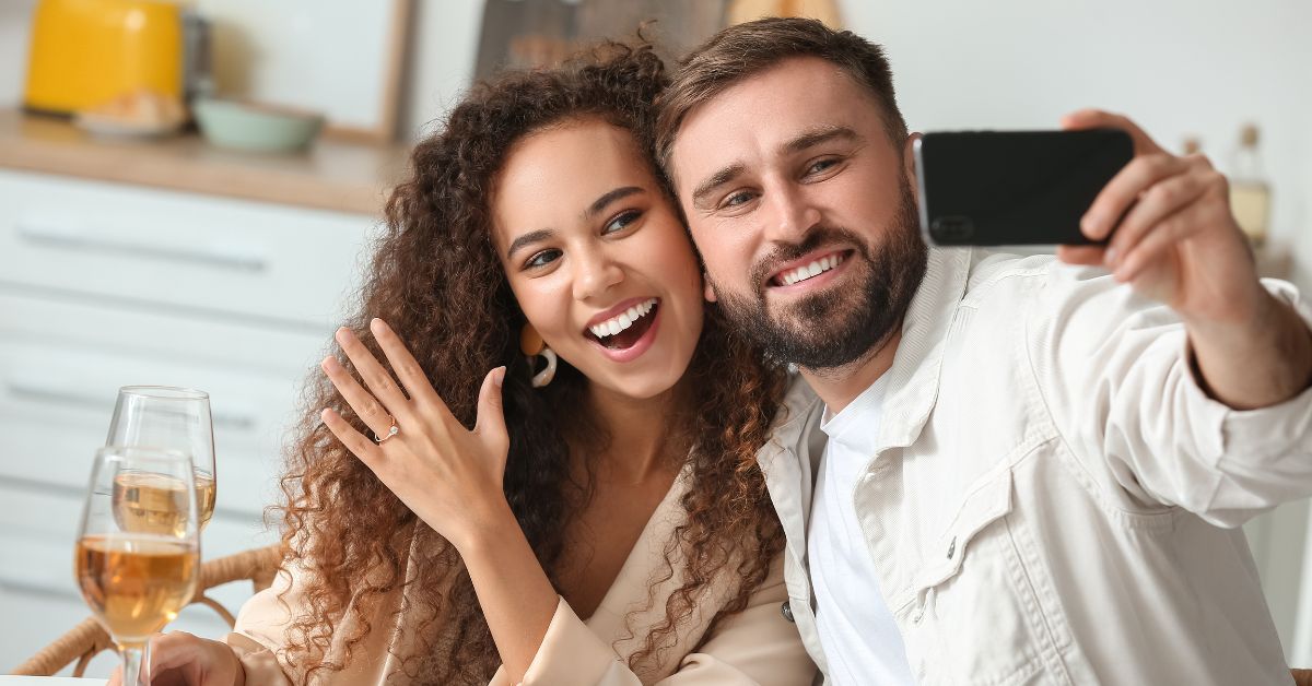 newly engaged couple learning what to do after proposal