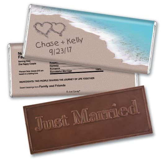 personalized chocolate bar as wedding favor